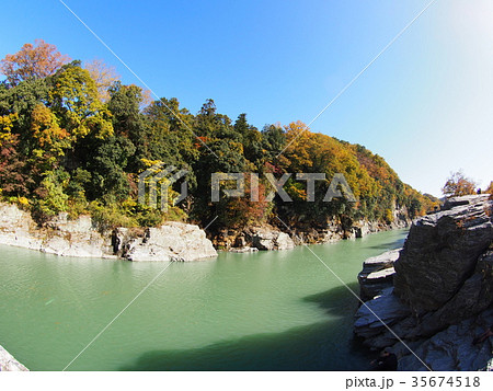 長瀞の紅葉 長瀞の紅葉 35674518