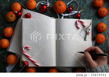 pages opened vintage book on green marble pages opened vintage book on green marble 35674543