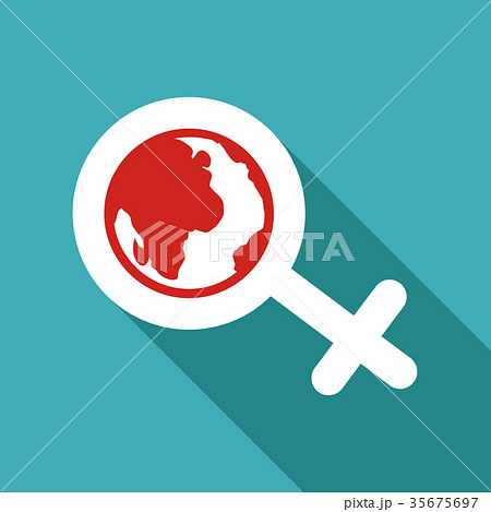 female symbol of the tape. man icon. flat design. 35675697