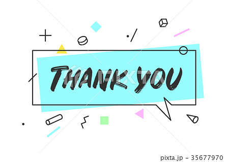 Banner speech bubble Thank You 35677970