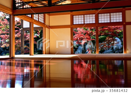 群馬県桐生市・宝徳寺の床モミジ 35681432