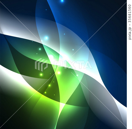 Illuminated neon waves Illuminated neon waves 35681560