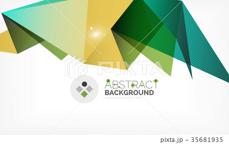 Triangle design business template with lights Triangle design business template with lights 35681935