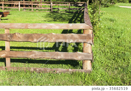 old wooden fence old wooden fence 35682519