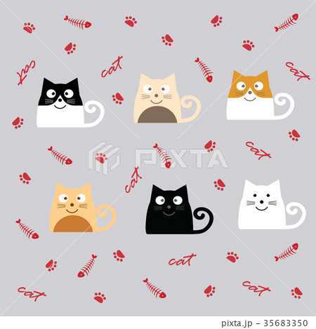 set of cute cats set of cute cats 35683350