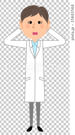 A man in a white coat 35683568