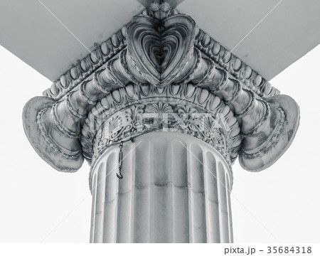 Vintage Old Justice Courthouse Column 35684318