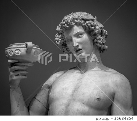 Dionysus Bacchus Wine statue portrait 35684854