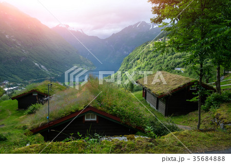 Breathtaking view of Sunnylvsfjorden fjord 35684888