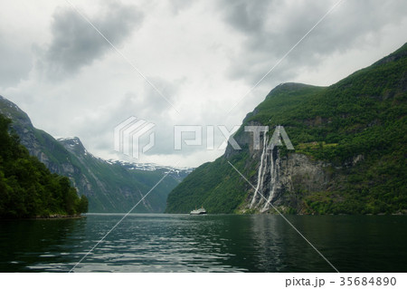 Breathtaking view of Sunnylvsfjorden fjord 35684890
