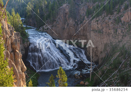 Gibbon Falls in Yellowstone National Park 35686254