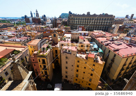 Barcelona - Barrio Gotico from Santa Maria del mar 35686940