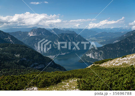 Scenic view of alps mountains a sunny day  35696788