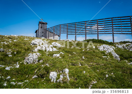Scenic view of alps mountains a sunny day Scenic view of alps mountains a sunny day 35696813