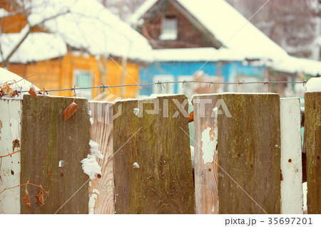 Snow house in winter dreamland at dawn in forest Snow house in winter dreamland at dawn in forest 35697201