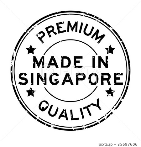Grunge premium quality made in Singapore stamp Grunge premium quality made in Singapore stamp 35697606