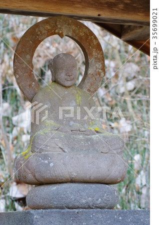 信州の文化財　名工　守屋貞治の石仏　延命地蔵菩薩像（長野県木曽町開田高原末川　瑞松寺） 35699021