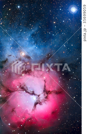 The Trifid Nebula in the constellation Sagittarius 35699059
