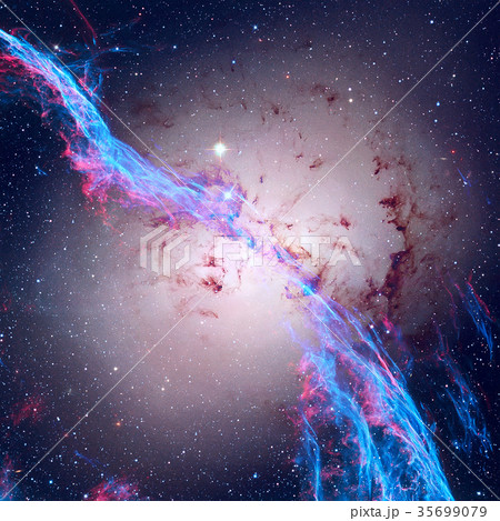 Nebula, galaxy and stars. Abstract background. 35699079