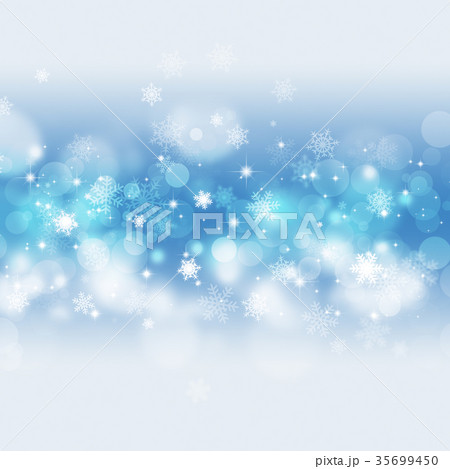 Bright Blue Christmas Snow Card 35699450