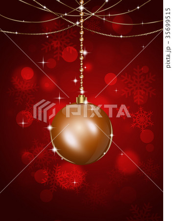Gold Xmas Ball 35699515