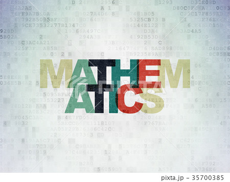 Education concept: Mathematics on Digital Data Education concept: Mathematics on Digital Data 35700385
