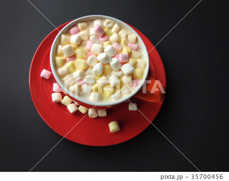 Cocoa drink with marshmallows Cocoa drink with marshmallows 35700456