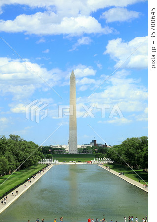ワシントン記念塔の写真素材