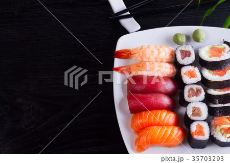 Japanese sushi dish 35703293