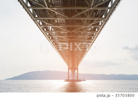 Under Akashi suspension bridge Under Akashi suspension bridge 35703800