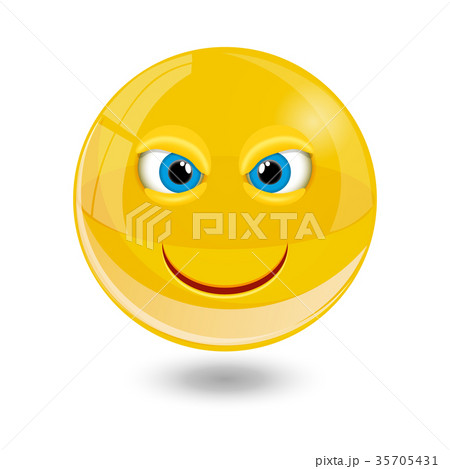 Yellow smiley emoticons, emoji, vector 35705431