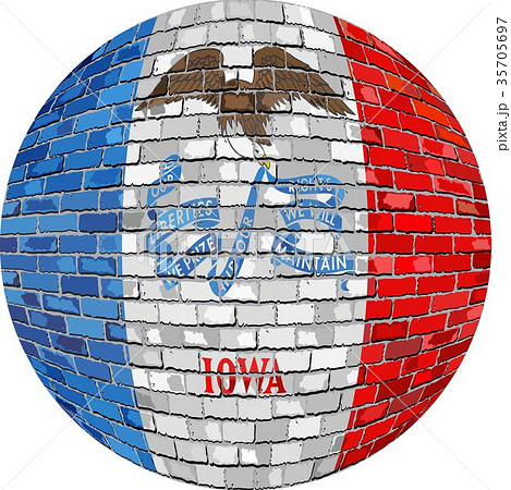 Ball with Iowa flag 35705697