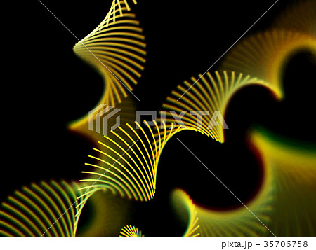 Abstract glowing green spiral ribbons - holiday or Abstract glowing green spiral ribbons - holiday or 35706758