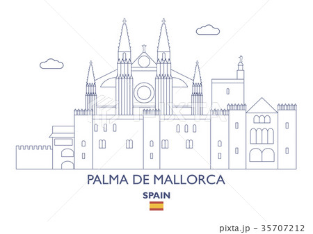 Palma de Mallorca City Skyline, Spain Palma de Mallorca City Skyline, Spain 35707212