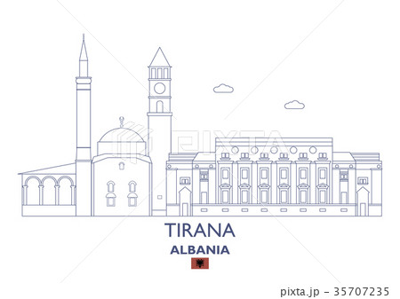 Tirana City Skyline, Albania 35707235