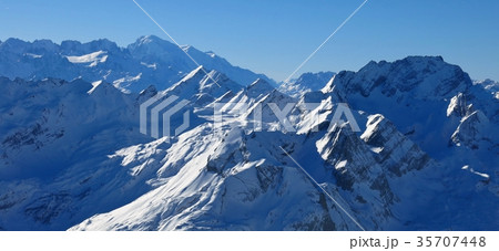 Mont Blanc seen from the Diablerets glacier. 35707448