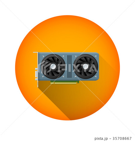 vector computer video card illustration. 35708667