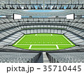 Modern American football Stadium with white seats 35710445