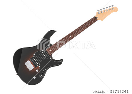 Electric Guitar, 3D rendering 35712241