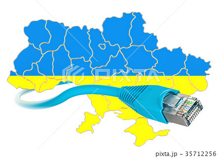 Internet connection in Ukraine concept 35712256