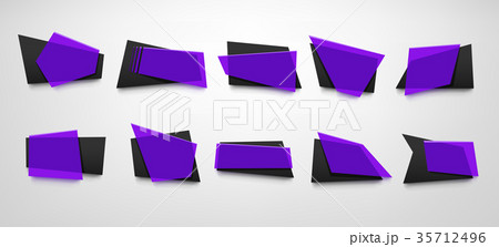 violet banners set 35712496