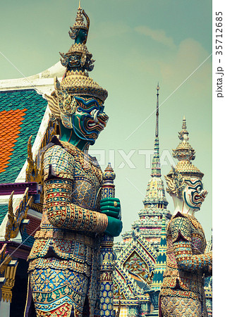 Demon Guardian Wat Phra Kaew Grand Palace  35712685