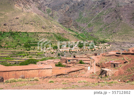 Berber village in Atlas mountains,Morocco Berber village in Atlas mountains,Morocco 35712802