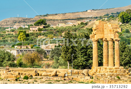 The Temple of Castor and Pollux at the Valley of 35713292