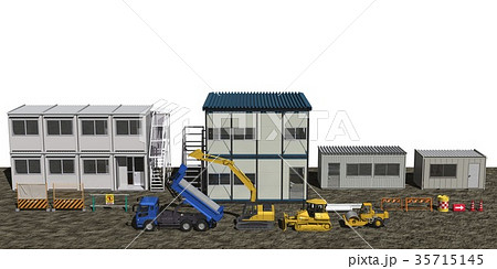 重機(建設、工事イメージ) 35715145