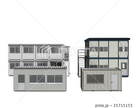 プレハブイメージ(工事、仮設住宅など) プレハブイメージ(工事、仮設住宅など) 35715155