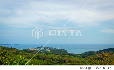 Beautiful Phuket view from Khao-Khad Views Tower Beautiful Phuket view from Khao-Khad Views Tower 35716137