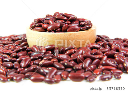 Red bean isolated on white background 35718550