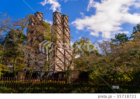 世界遺産、韮山反射炉、秋 35718721