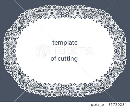 Greeting card of the oval shape Greeting card of the oval shape 35720284